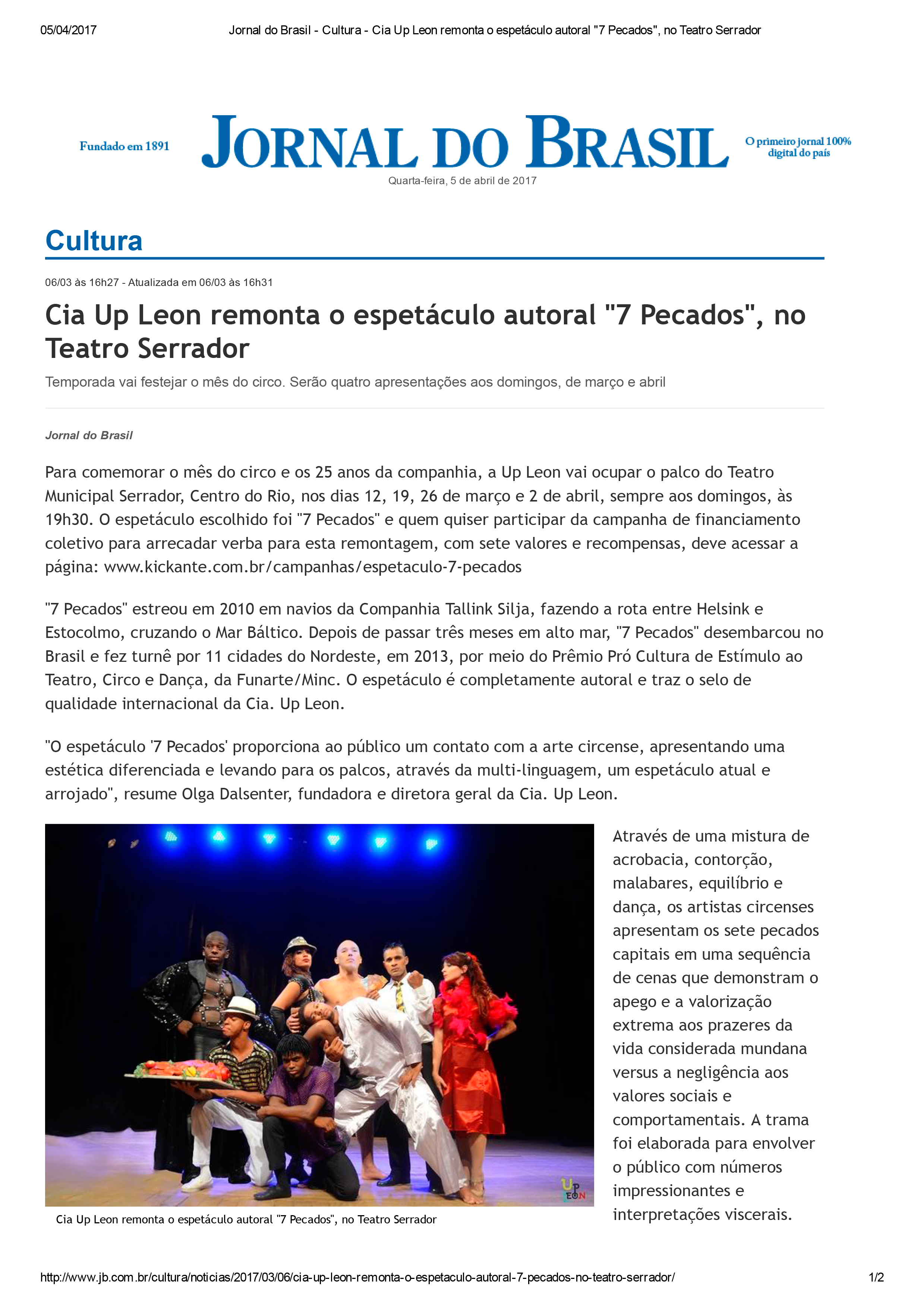 Jornal-do-Brasil---Cultura---Cia-Up-Leon-remonta-o-espetáculo-autoral _7-Pecados_,-no-Teatro-Serrador-1
